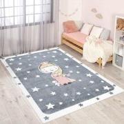 Tapijtenloods Vloerkleed Princess Laagpolig Anime Kids Grijs- 190x280 ...