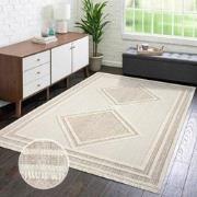 Tapijtenloods Vloerkleed Lindo Modern Woonkamer Creme Terra Laagpolig-...