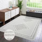 Tapijtenloods Vloerkleed Lindo Modern Woonkamer Beige Laagpolig- 160x2...