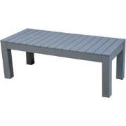 Midori sportbench 116x50x42 cm aluminium dark grey