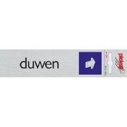 Route Alulook 165 x 44 mm Sticker duwen amsterdam