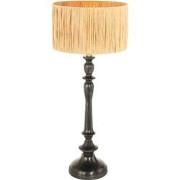 Anne Lighting tafellamp Bois - zwart - hout - 30 cm - E27 fitting - 37...