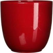 3 stuks - Bloempot Pot rond es/9 tusca 9 x 10 cm d.rood Mica