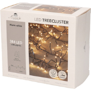 1-1,3 meter treecluster 5 meter / 384 LED warm wit met timer