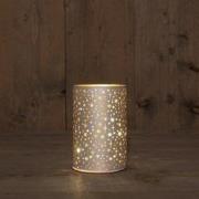 B.O.T. Cylinder Glass Matt Champagne With Stars 10X15 cm