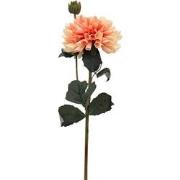 Kunstbloem dahlia 61 cm, lichtroze