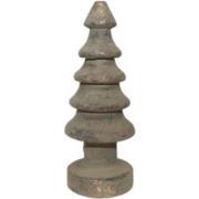 Xmas tree cone carved s, olive green