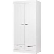 WOOOD Connect Kast 2-Deurs met Lade - Grenen - Wit - 195x94x53