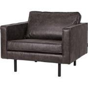 BePureHome Rodeo Fauteuil - Eco-leder - Zwart - 85x105x86