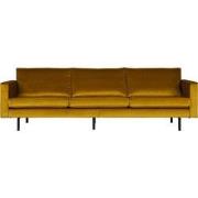 BePureHome Rodeo 3-Zitsbank - Velvet -  Oker - 85x277x86