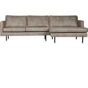 BePureHome Rodeo Chaise Longue Rechts - Eco-leder - Elephant