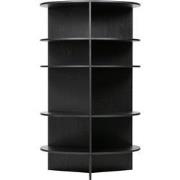 WOOOD Exclusive Trian Tower Rond - Essen - Zwart - 168x100x100