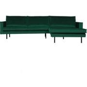 BePureHome Rodeo Chaise Longue Rechts - Velvet - Green Forest