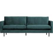 BePureHome Rodeo Classic 2,5-Zitsbank - Velvet - Teal - 83x230x88