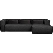 WOOOD Exclusive Bean Chaise Longue Rechts - Polyester - Dark Grey