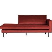 BePureHome Rodeo Daybed Rechts - Velvet - Chestnut - 85x266x86/213