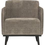 BePureHome Statement Fauteuil Met Arm - Ribstof - Clay - 77x72x93