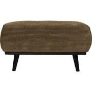 BePureHome Statement Hocker - Brede Platte Rib - Rock - 40x80x55