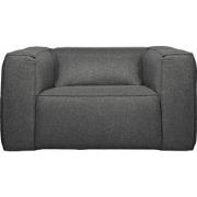 WOOOD Exclusive Bean Fauteuil Incl. Kussen - Stof - Middengrijs