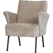 BePureHome Muse Fauteuil - Geweven stof - Naturel - 77x73x70