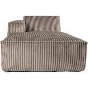 PTMD Animo Sofa Chaise Longue Arm Left Texarm Taupe