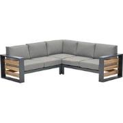 Garden Impressions Nika hoek loungebank - zand - teak look