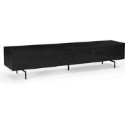 TV-Meubel Zwart - 220cm - Mangohout - TV-Meubel Cas