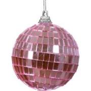 Kerstballen foam d6l6 cm fuchsia kerst