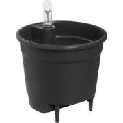 Self-watering insert 21 living black binnen l 21 x w 21 x h 19,4 cm