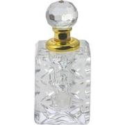 Melady Parfum Flesje  3x3x7 cm Glas Vierkant Decoratie Flesje