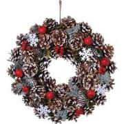 House of Nature Krans Pinecone Snowflakes 35cm