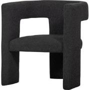 WOOOD Tiwa Fauteuil - Bouclé - Donkergrijs - 70x64x64