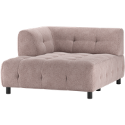 WOOOD Louis 1,5-Zits Chaise Longue - Polyester - Mauve - 73x122x140