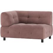 WOOOD Louis 1,5-Zits  Element Met Arm - Polyester - Mauve - 73x122x90