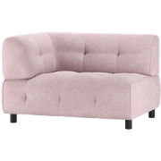 WOOOD Louis 1,5-Zits Element Met Arm - Polyester - Mauve - 73x122x90