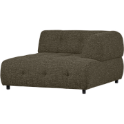 WOOOD Louis 1,5-Zits Chaise Longue - Polyester - Leaf - 73x122x140