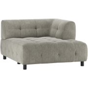 WOOOD Louis 1,5-Zits Chaise Longue - Polyester - Sage - 73x122x140