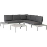 Exotan La Vida Loungeset Buiten - Aluminium - Wit - 63x245x245