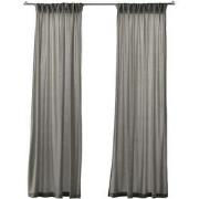 Larson - Velvet Gordijnen - 2.8m x 2.5m - Haken - Lichtgrijs