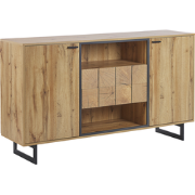 Beliani BOISO - Sideboard-Lichte houtkleur-Vezelplaat