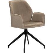 Pole to Pole - Storm Rotating chair - Velvet - Sand White