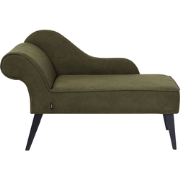 Beliani BIARRITZ - Chaise longue-Groen-Polyester