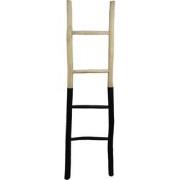 HSM Collection-Decoratieve Ladder -45x4x150-Naturel/Zwart-Teak