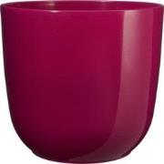 Mica Decorations Bloempot Tusca - 22x22x20 cm - Keramiek - Fuchsia