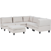 Beliani UNSTAD - Modulaire Sofa-Beige-Polyester