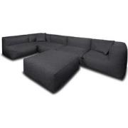 Feel Furniture - Binnen en Buiten bank - Odin - 5 Persoonsbank - Zwart...