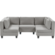 Beliani UNSTAD - Modulaire Sofa-Grijs-Polyester