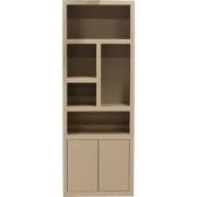 Wandkast Hardhout Beige - 80x45x220cm - Xander