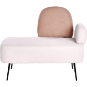 Beliani ARCEY - Chaise longue-Bruin-Polyester