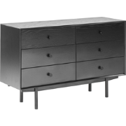 Beliani ALCESTER - Commode-Zwart-Vezelplaat